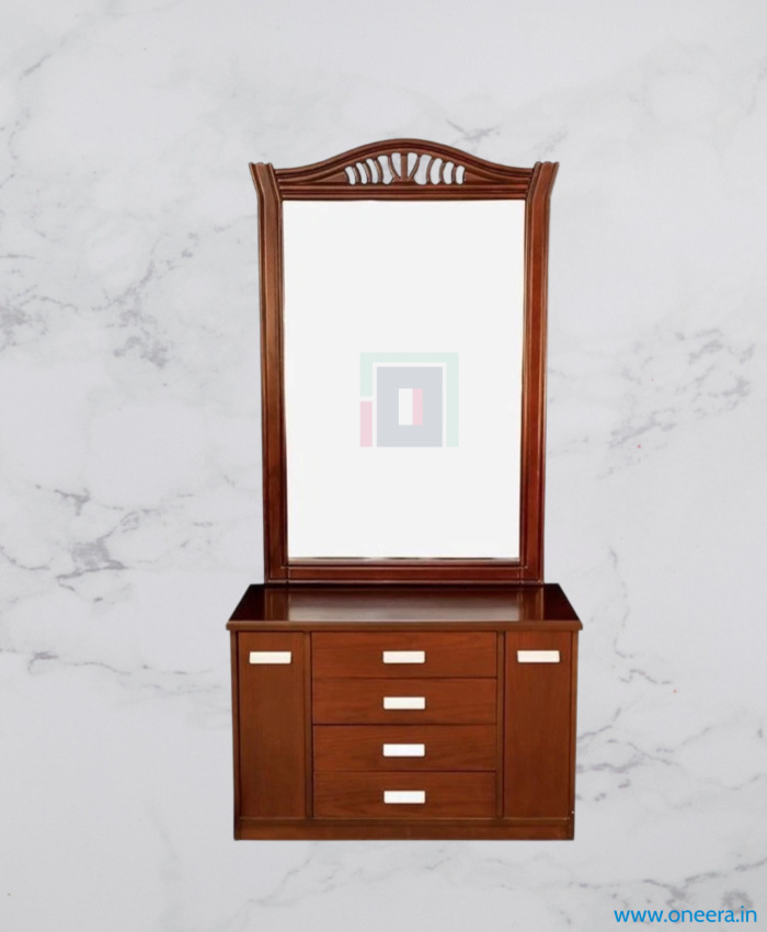 Oneera Wooden Stylish Mirrored Dressing Table 