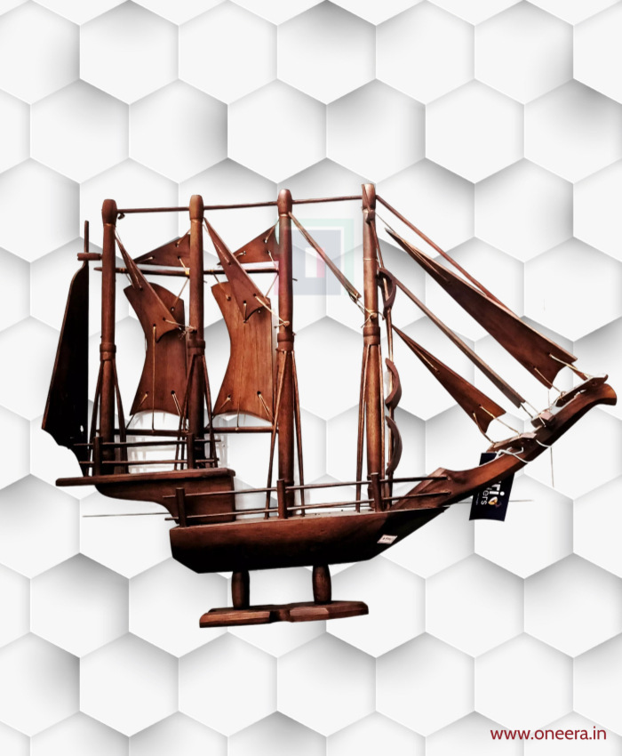 Oneera Wooden Ship for decor