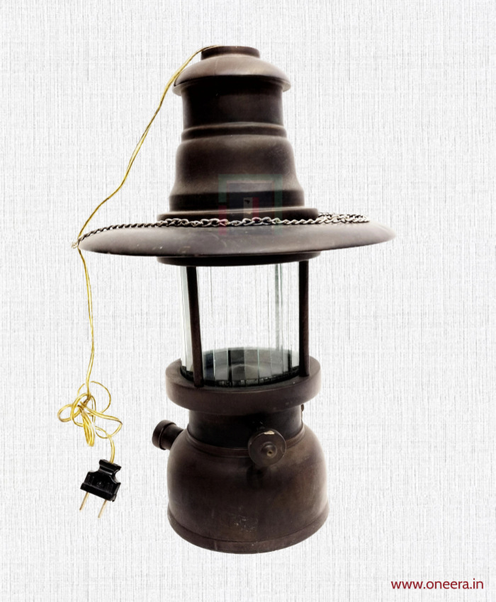 Oneera Wooden Petromax Lamp for Decor