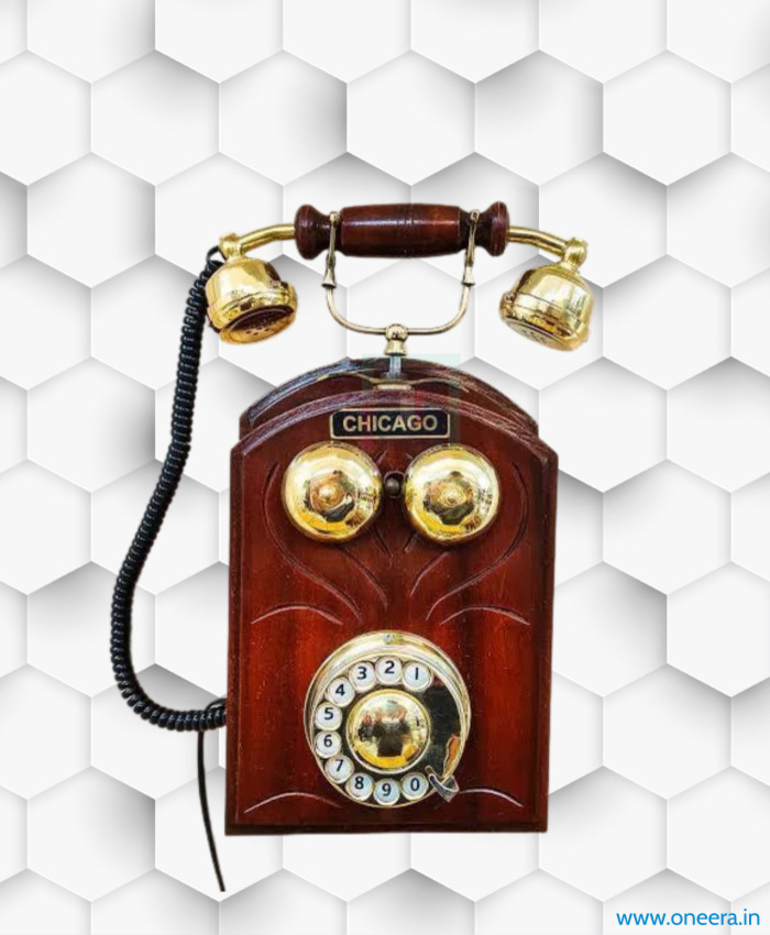 Oneera Antique Wood Vintage Telephone
