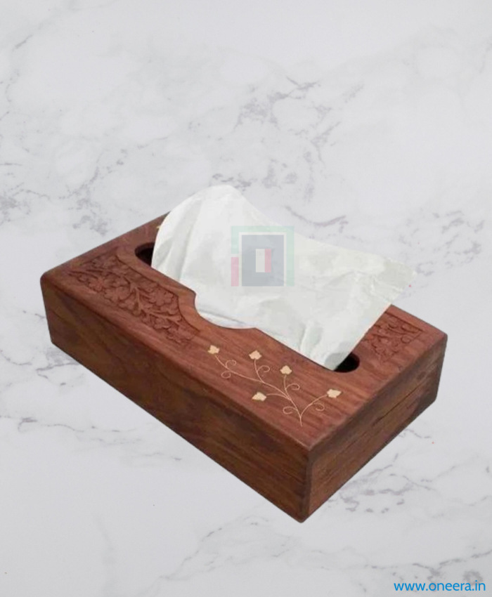 Oneera Handmade Sustainable Wooden Premium Napkin Holder/Tissue Holder