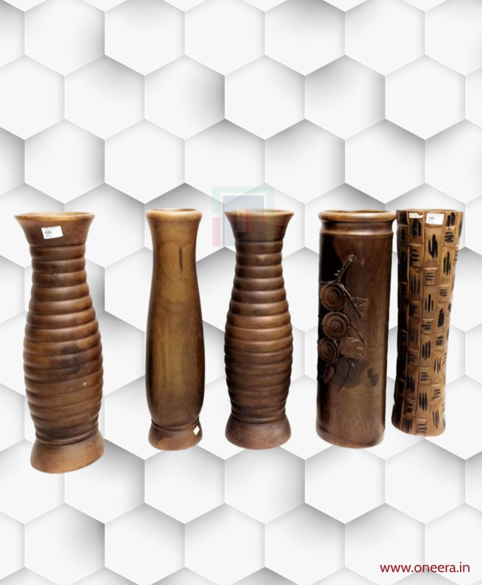 Oneera Wooden Different designed Flower Vases