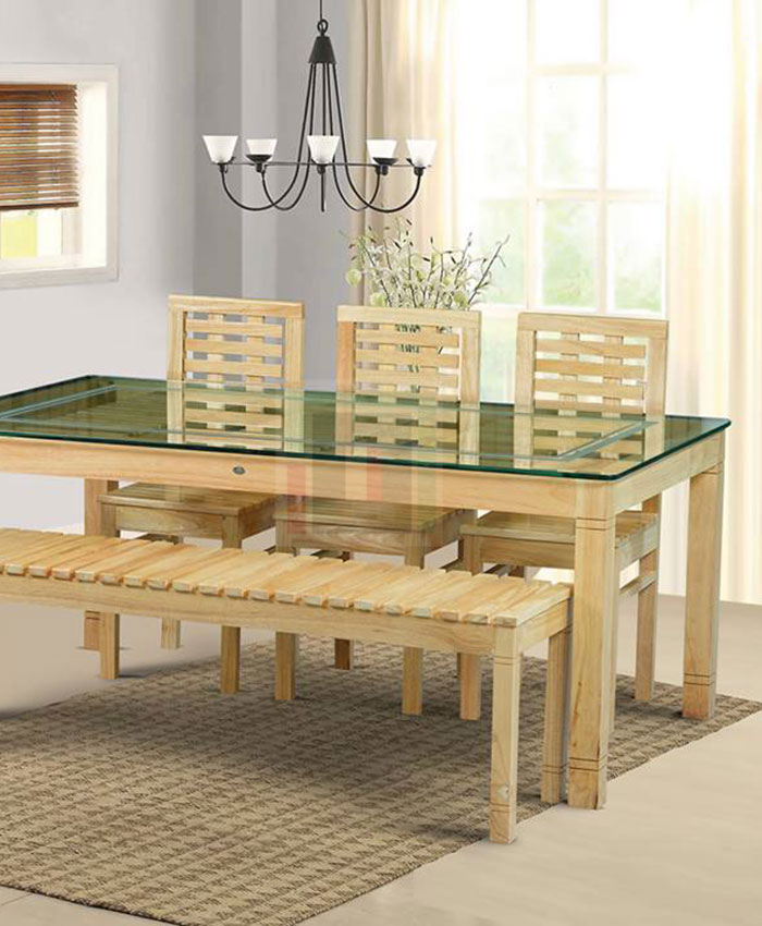 Oneera Neo Six Seater Dining table set  with Bench