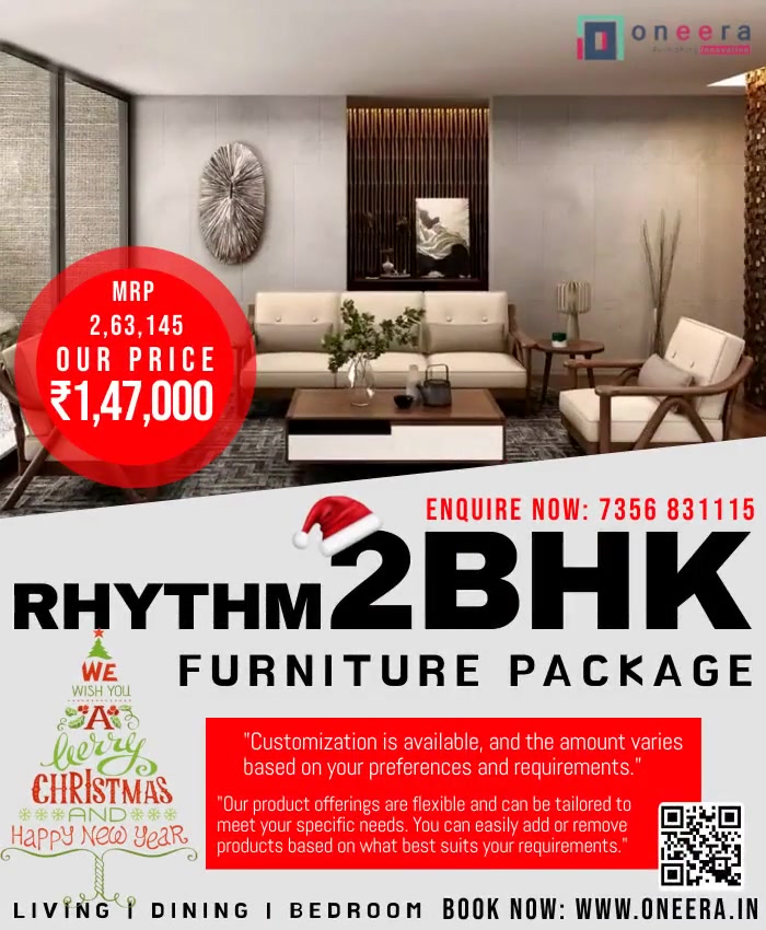 Rhythm 2BHK Furniture Package